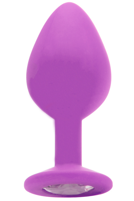 Large Diamond Butt Plug Purple
