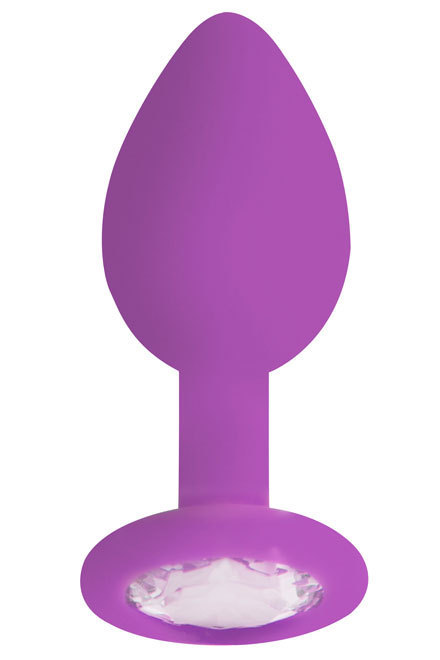 Regular Diamond Butt Plug Purple