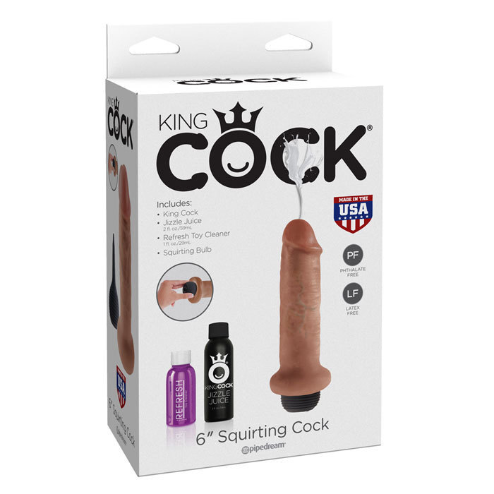 King Cock 6” Squirting Cock