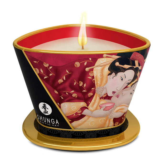 Sparkling Strawberry Massage Candle