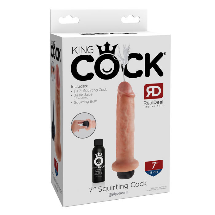 King Cock 7” Squirting Cock