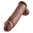 King Cock 12” Cock With Balls Brown