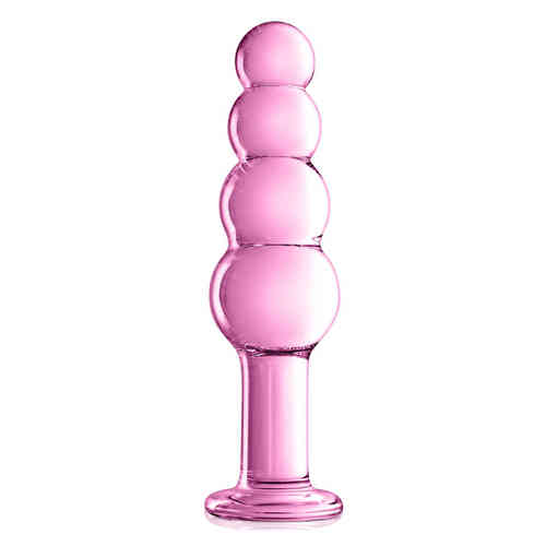 Glass Dildo 9 Pink Glossy Toys