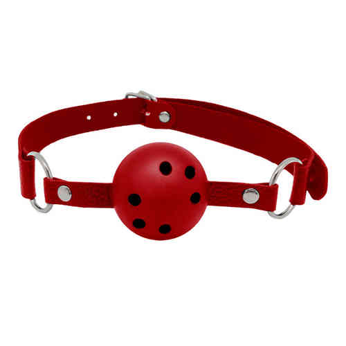 Discretion Breathable Ball Gag Red