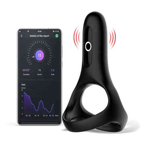 Rise Smart Wearable Cockring Black